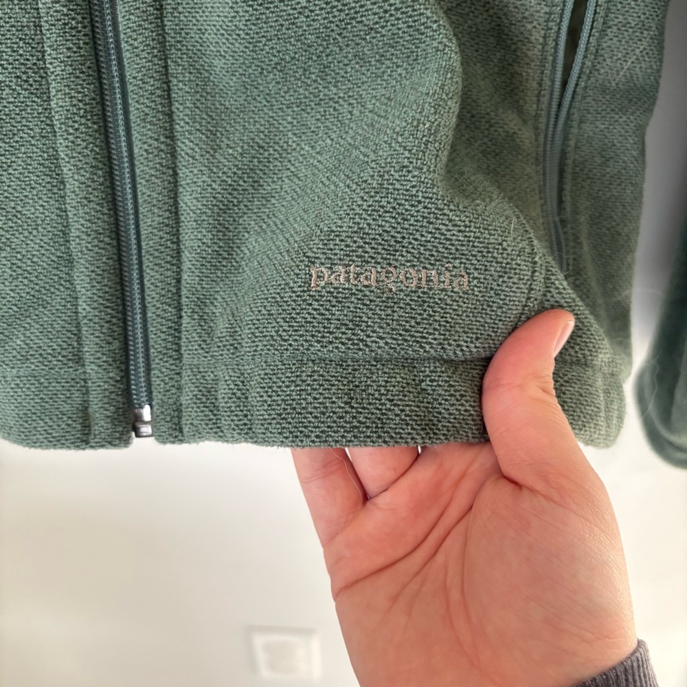 Patagonia Synchilla Full Zip Fleece Jacket - Sage Green - Small - Picture 2 of 7